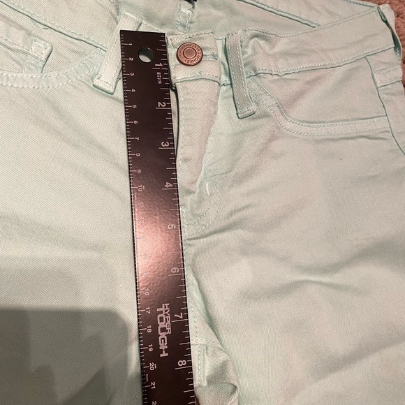 Flying Monkey Aqua Sea Foam Green Skinny Jeans Size 27 - Picture 8 of 11